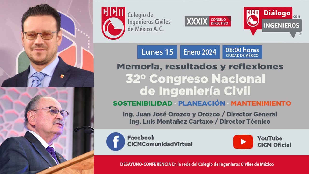 Memoria, resultados y reflexiones 32° Congreso Nacional de Ingeniería Civil