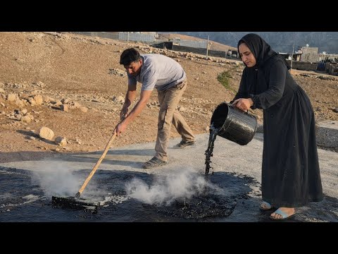 (Putting a tarpaulin on the dream house and a glorious beginning!