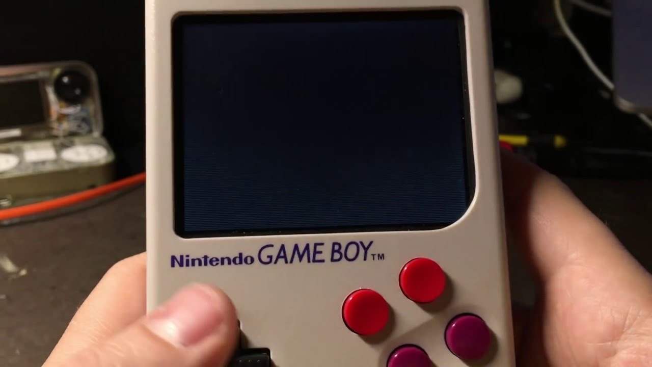 Game Boy Zero with custom SD card reader game cartridge - YouTube