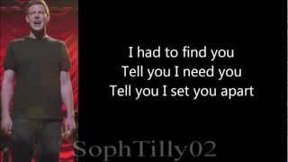 Glee - The Scientist (Lyrics)