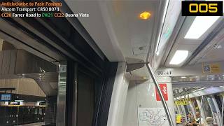 ⁴ᴷ [PPJ-bound night] SMRT Trains, CCL Train Ride [Farrer Road → Buona Vista] - Alstom C851E 8074