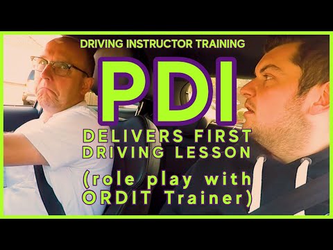 PDI delivers Beginners First Lesson to ORDIT Trainer