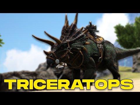 HOW TO TAME A TRICERATOPS & ALL ITS SKILLS (PC, PS & XBOX) - ARK