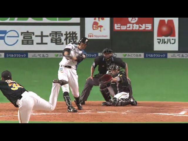 【5回裏】滞空時間の長い一発!! ファイターズ・石井一の今季第1号ソロホームラン!! 2018/6/13 F-T