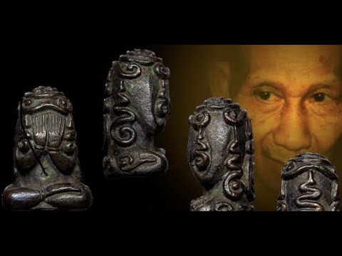 5 grandes mestres budistas tailandeses e seus amuletos Pt.3 - Pidta LP Kasem 2516 - 2518