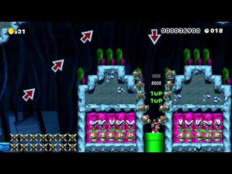 8-3 Pirahnagoom Acrobatics by Marsford - SUPER MARIO MAKER - NO COMMENTARY 1bc 1bc