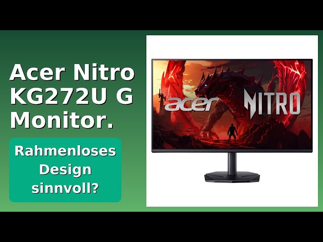 Vídeo relacionado con Acer Nitro KG272G (60cm 27" FHD ZeroFrame IPS 200Hz 16:9 1ms/0.5ms(GTG, Min.) 250nits 2xHDMI DP MM Audio out HDR10 FreeSync Premium EU MPRII Black H.Cable x1 AMZ DI) Monitor PC Gaming, Color Negro
