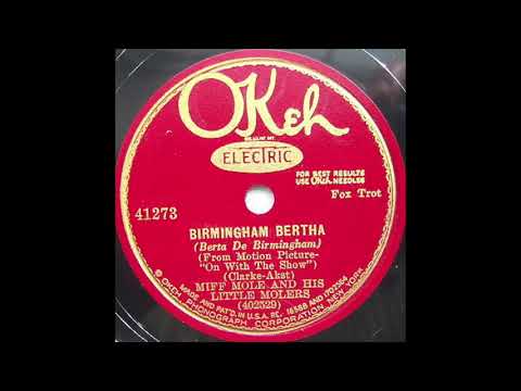 Birmingham Bertha - Miff Mole and His Little Molers - 1929 - HQ Sound