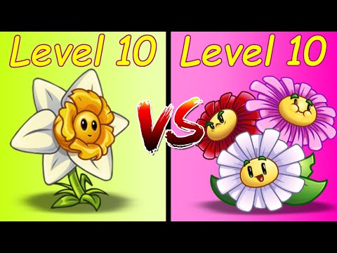 Plants vs Zombies 2 Owerview Draftodil 10 VS Dazey Chain 10 Premium Plants PVZ 2
