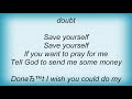 Juliana Hatfield - Send Money Lyrics