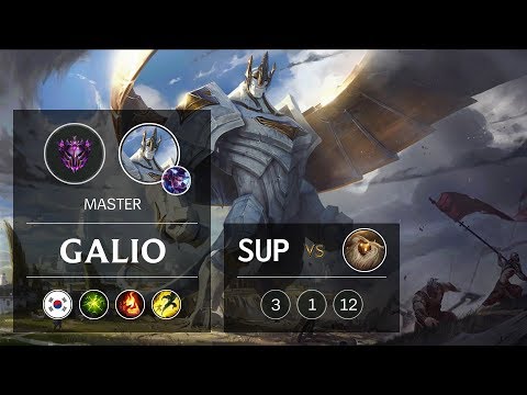 Galio Support vs Bard - KR Master Patch 9.6