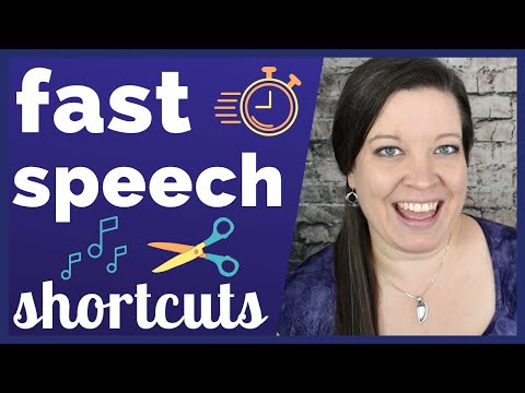 Fast Speech - Shortcuts English Speakers Use to Speak Quickly and Efficiently Video
