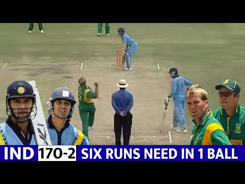 INDIA VS SOUTH AFRICA 2ND SEMI FINAL 2000 FULL MATCH HIGHLIGHT MOST SHOCKING MATCH EVER 🔥 😳