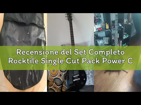 Recensione del Set Completo Rocktile Single Cut Pack Power Chitarra Elettrica Nera (Amplificatore, A