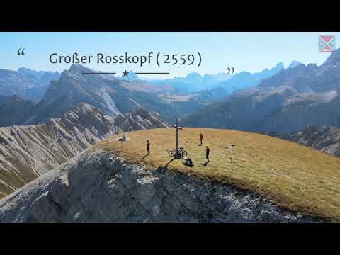 Gipfelkreuze in Südtirol - Mountainbike Tour in den wunderschönen Dolomiten auf den Großen Rosskopf