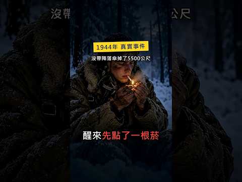 降落傘燒掉了，他乾脆從5500公尺跳下去，醒來先點了一根菸 ✈️ #Shorts