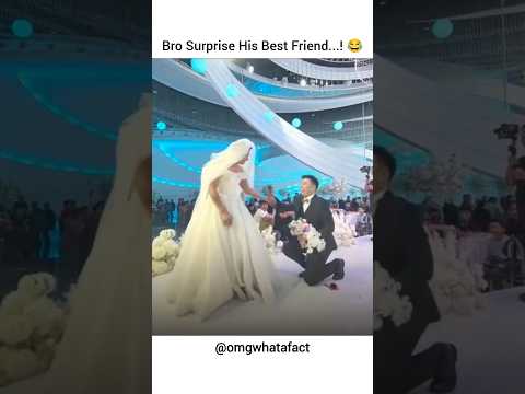 Bro Surprise His Best Friend on Wedding...! 😂 #shorts #shortsvideo