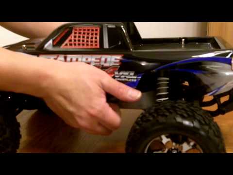 Traxxas Stampede 2010 (4x4) , Lowered and LOOK MA! NO BODY PINS!!