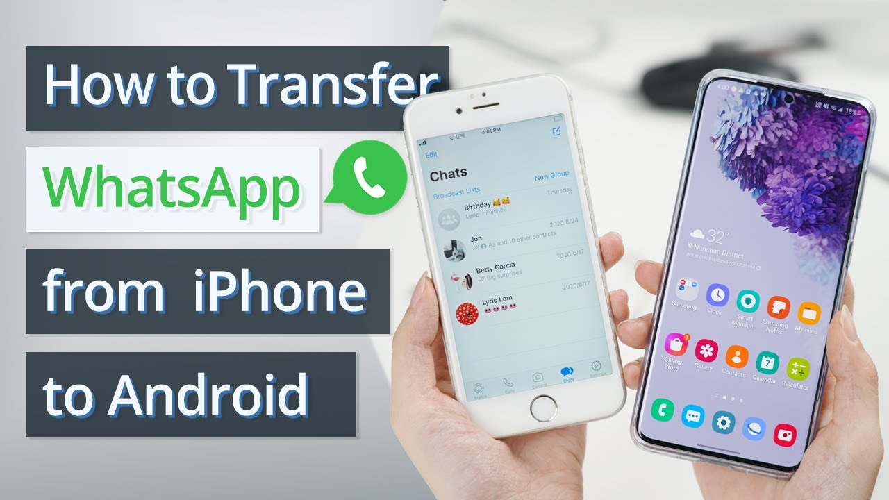Transferir o WhatsApp de iPhone para Android