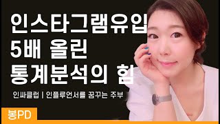 인스타그램 인사이트 (통계분석) 입니다 | 봉PD