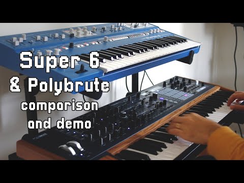 UDO Super 6 thoughts and comparison to the Polybrute // sound demo on both