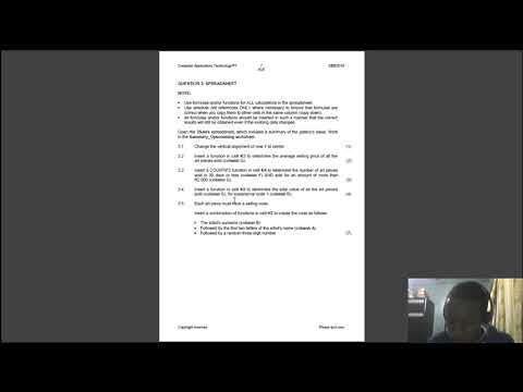 Grade 12 CAT EXCEL(MAY/JUNE 2018)