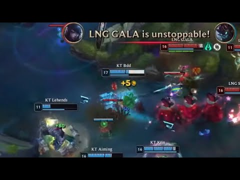 LNG Gala Aphelios Masterclass Game vs KT LNG vs KT 2023 Worlds