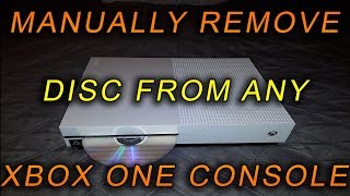 Manually Eject a Disc from your Xbox One, Xbox One S or Xbox One X console.