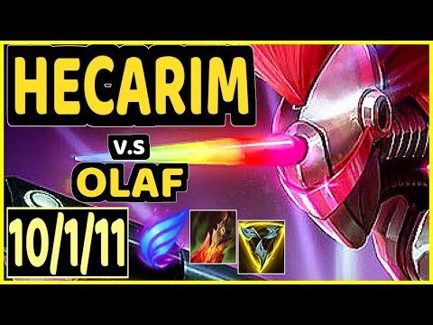 HECARIM vs OLAF - 10/1/11 KDA JUNGLE CHALLENGER GAMEPLAY - NA