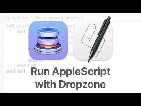 Dropzone 4 Run AppleScript Quick Action Demo