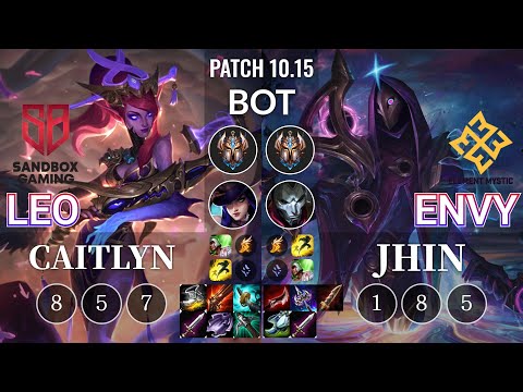 SB Leo Caitlyn vs EM Envy Jhin Bot - KR Patch 10.15