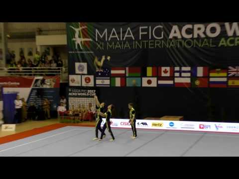 Maia Acro WorldCup 2017   563   PnA   25   WC   MG   GBR    Dyn   WATTS, UPCOTT, TATE & SAWENKO