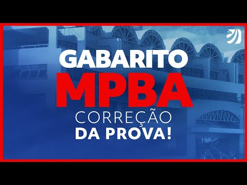 Concurso MP BA: Correção da prova