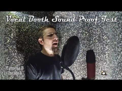 Vocal Booth Sound Proof Test (With 2 Xiaomi Yi Action Cams)