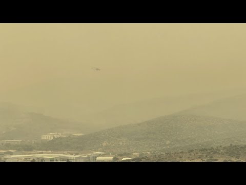 Δείτε πόσο γρήγορα εξαπλώνεται η φωτιά από τα Δερβενοχώρια προς τη Μαγούλα