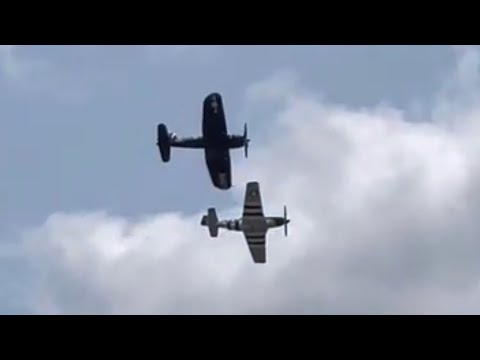 [4K] SUN ‘n FUN - Class Of ‘45 (F4U Corsair, P51 Mustang)