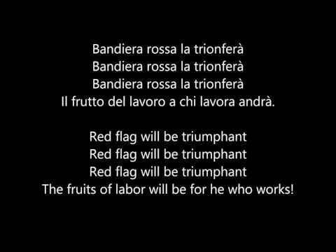 Bandiera Rossa with lyrics and translation
