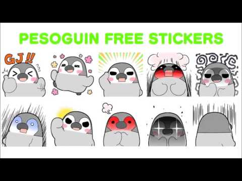 Pesoguin Stickers video