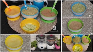 Cunada Caruurta 7 Bilood Jira | 3 Baby food Recipes for 7 months above 3 Healthy Homemade Baby Food