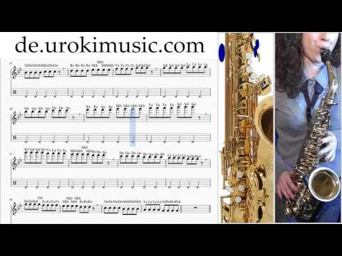 Saxophon Tenor Lernen Adele Hello Teil#1 Saxophonunterricht Noten Schule Lied Lehrer Klasse Unterric