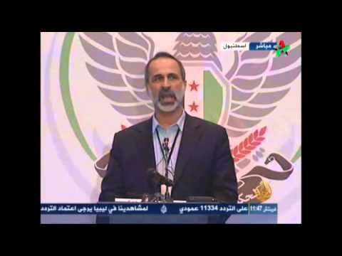 كلمة السيد معاذ بمناسبة انتخاب غسان هيتو رئيساً للحكومة السورية المؤقتة...