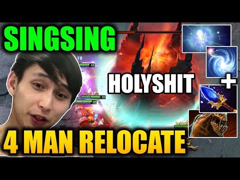 Singsing [Earth Shaker] - 4 Man Relocate Disaster Combo Ti winning moves Dota 2