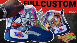 Full Custom | "Space Jam" Retro Jordan 12s by Sierato
