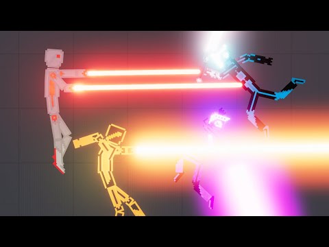 Cybernetic Factions vs Hi-tech Soldiers - People Playground 1.21.3