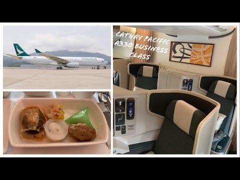 Classe Executiva Cathay Pacific A330-300 Hong Kong para Xangai Pudong CX368