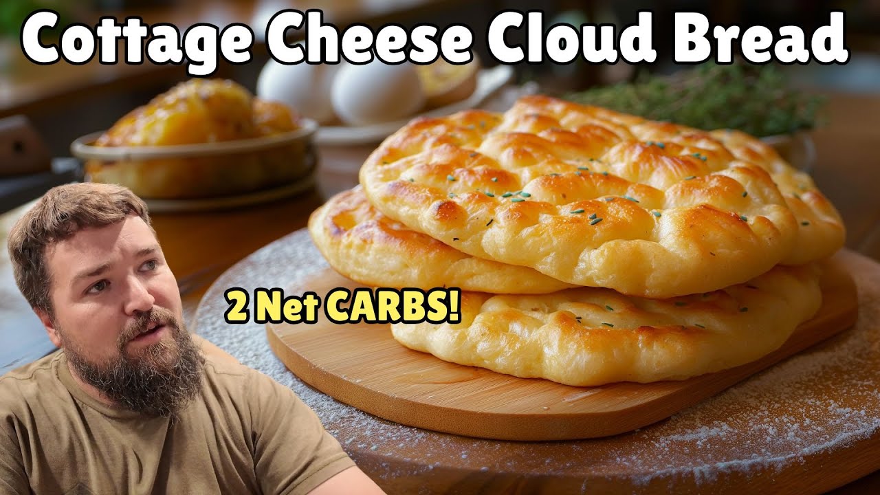Cottage Cheese Cloud Bread! Low Carb high protein bread - Delicious recipe