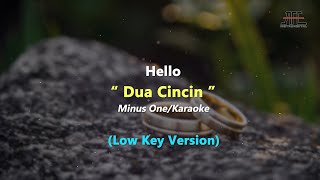 Download lagu Hello - Dua Cincin | Karaoke - Piano (Low Key/Nada Rendah) mp3