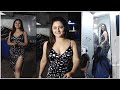 Rashmi Desai Looking Beautifull In Her Black And White Dotted Dress FilmyAndNewsAgenda