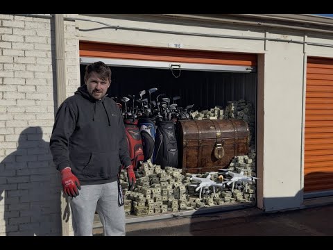 We Bought a Storage Unit FULL of Golf Clubs, Money and a Treasure Chest!!