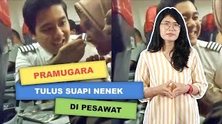 WOW TODAY: VIRAL Pramugara Suapi Seorang Nenek di Pesawat